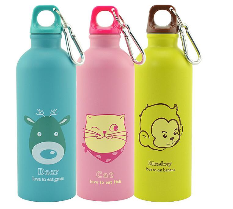 500 ml Wasserflasche mit Cartoon-Tieren