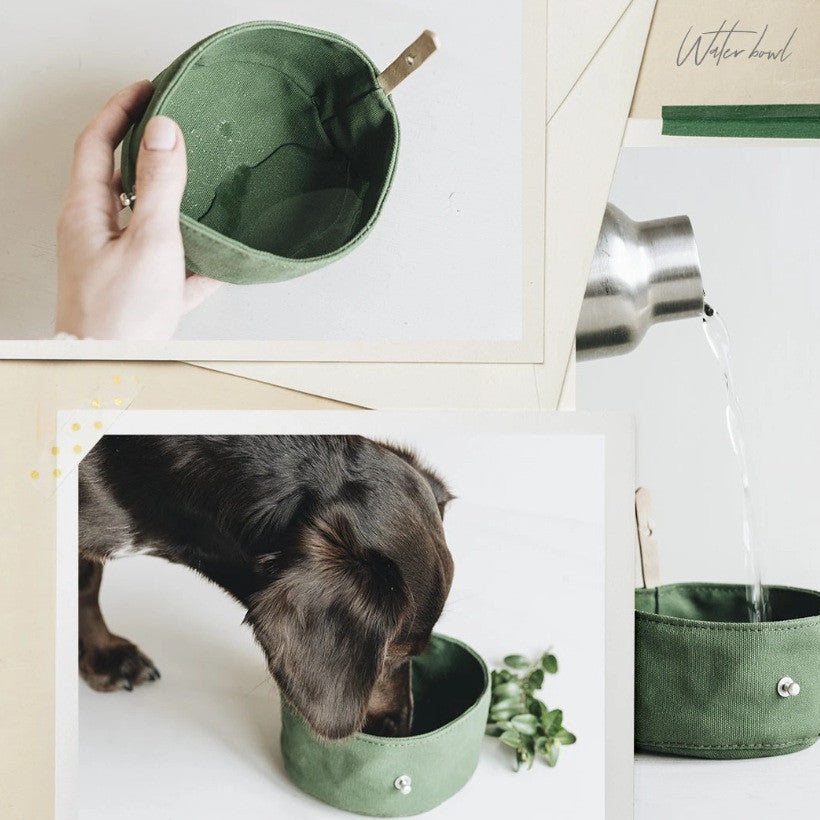 Gamelle pliable pour chien en toile