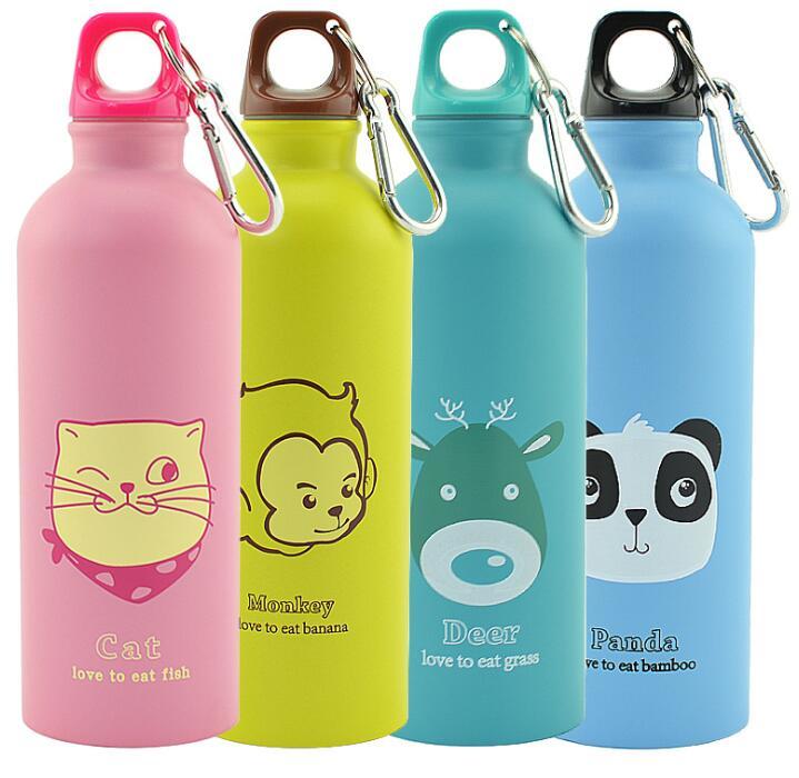 500 ml Wasserflasche mit Cartoon-Tieren