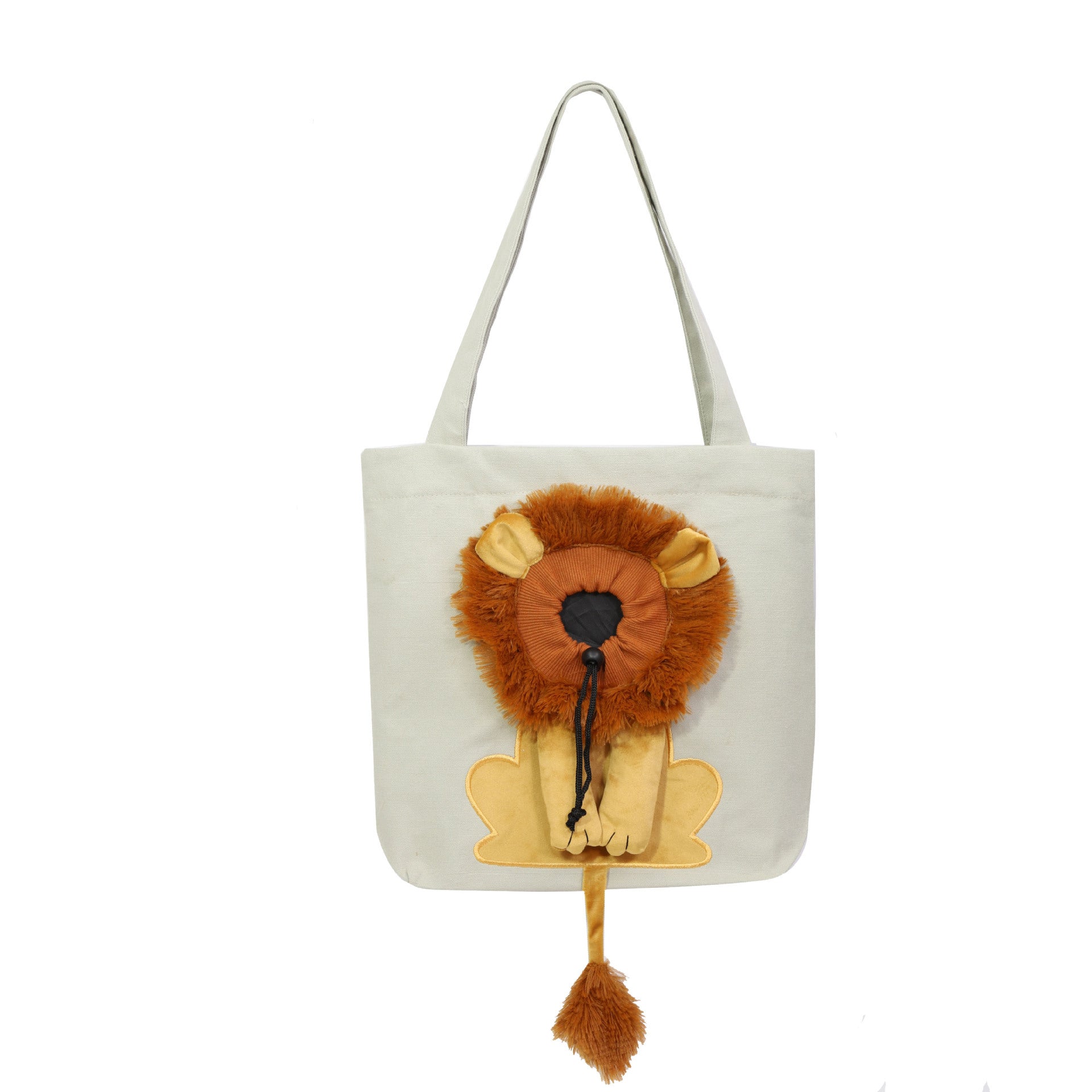 Sac de transport souple pour animaux de compagnie, motif lion, portable