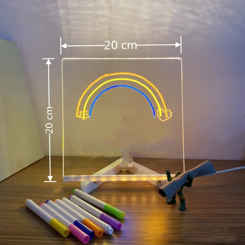 Acryl DIY Notiztafel LED Nacht