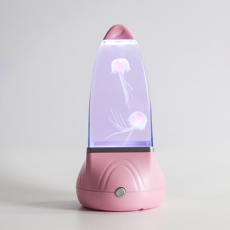 Lampe LED de simulation colorée en forme de petite méduse