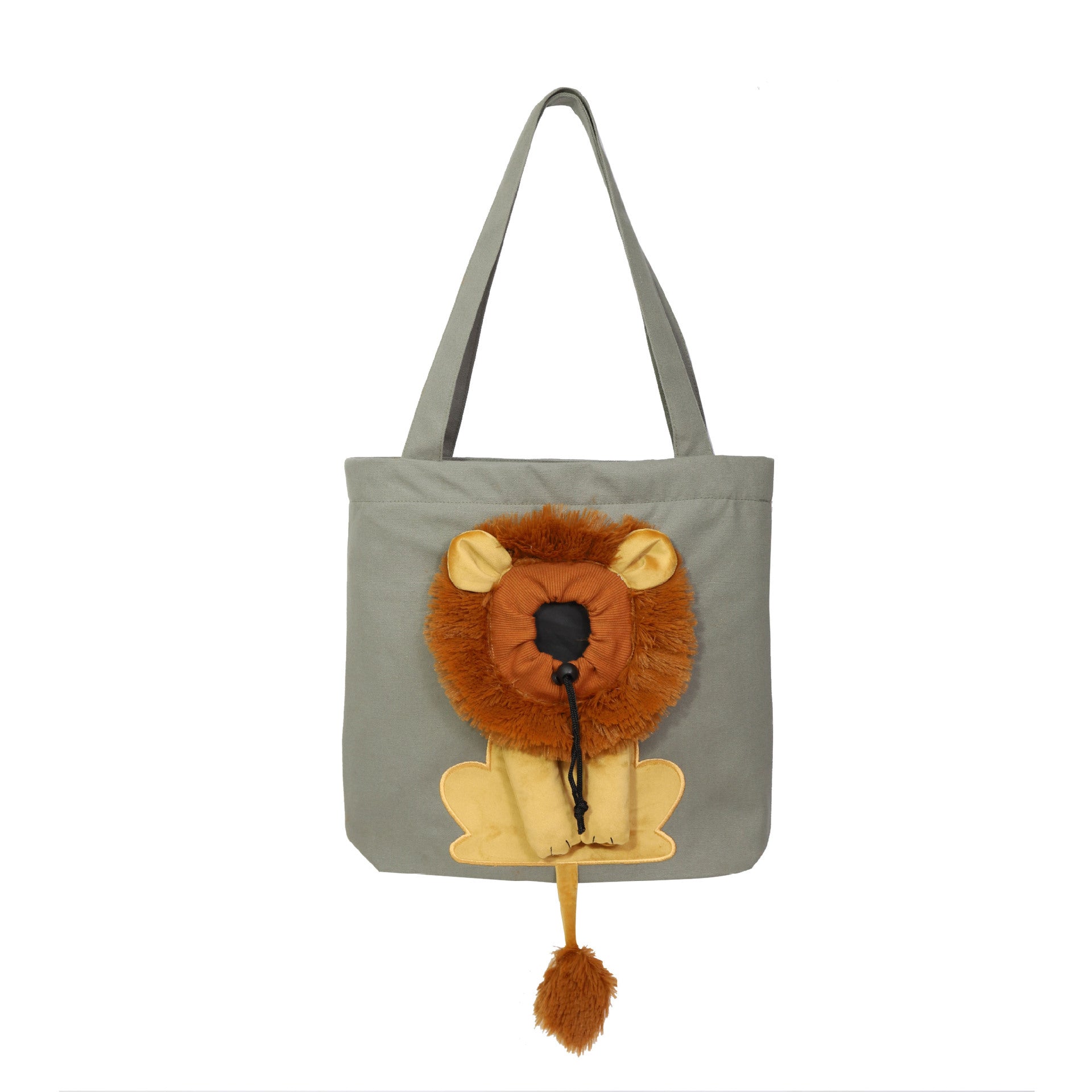 Sac de transport souple pour animaux de compagnie, motif lion, portable