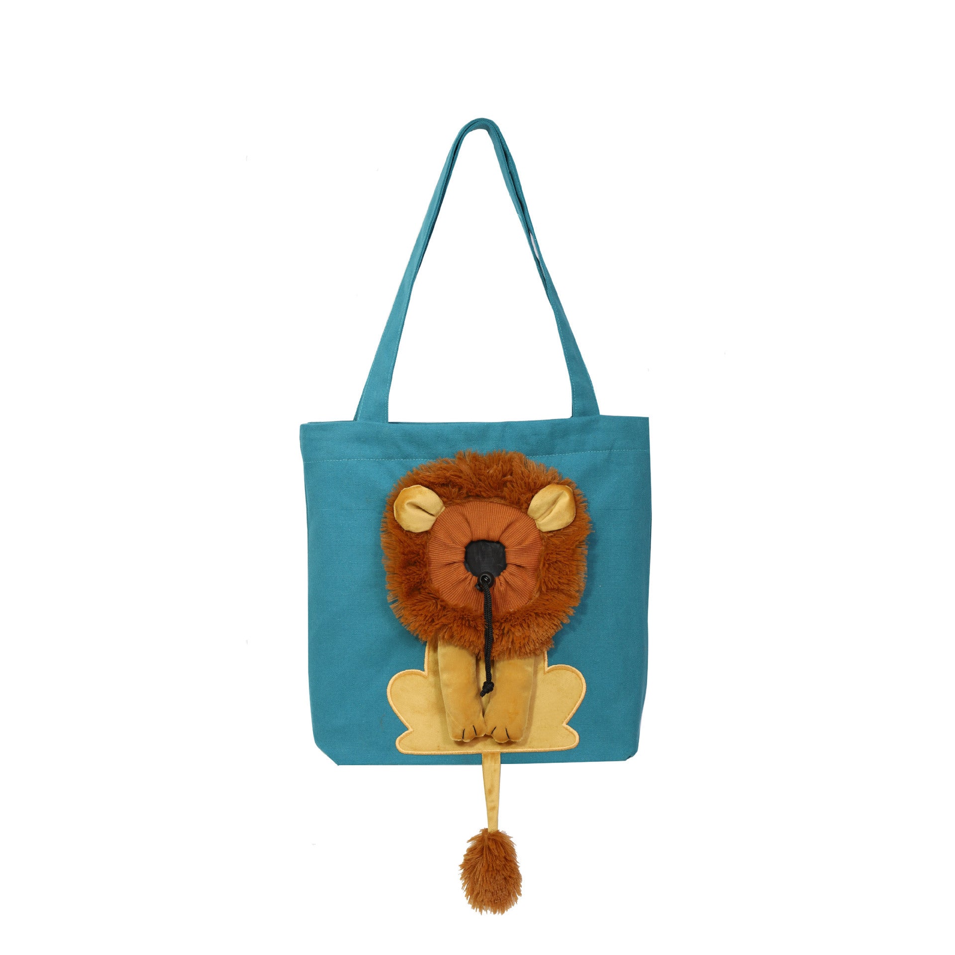 Sac de transport souple pour animaux de compagnie, motif lion, portable