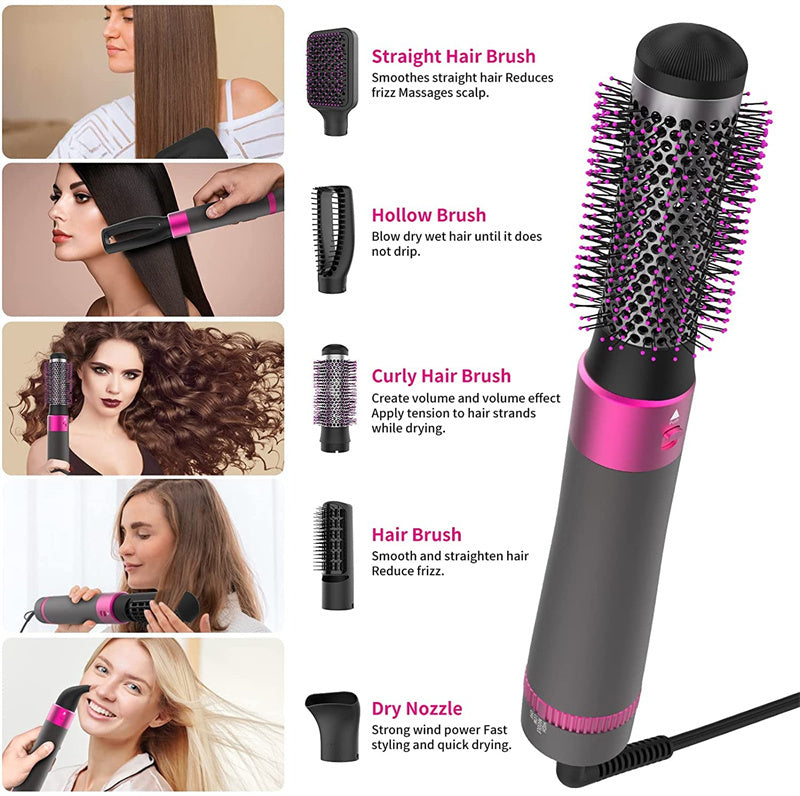 Brosse sèche-cheveux professionnelle 5 en 1